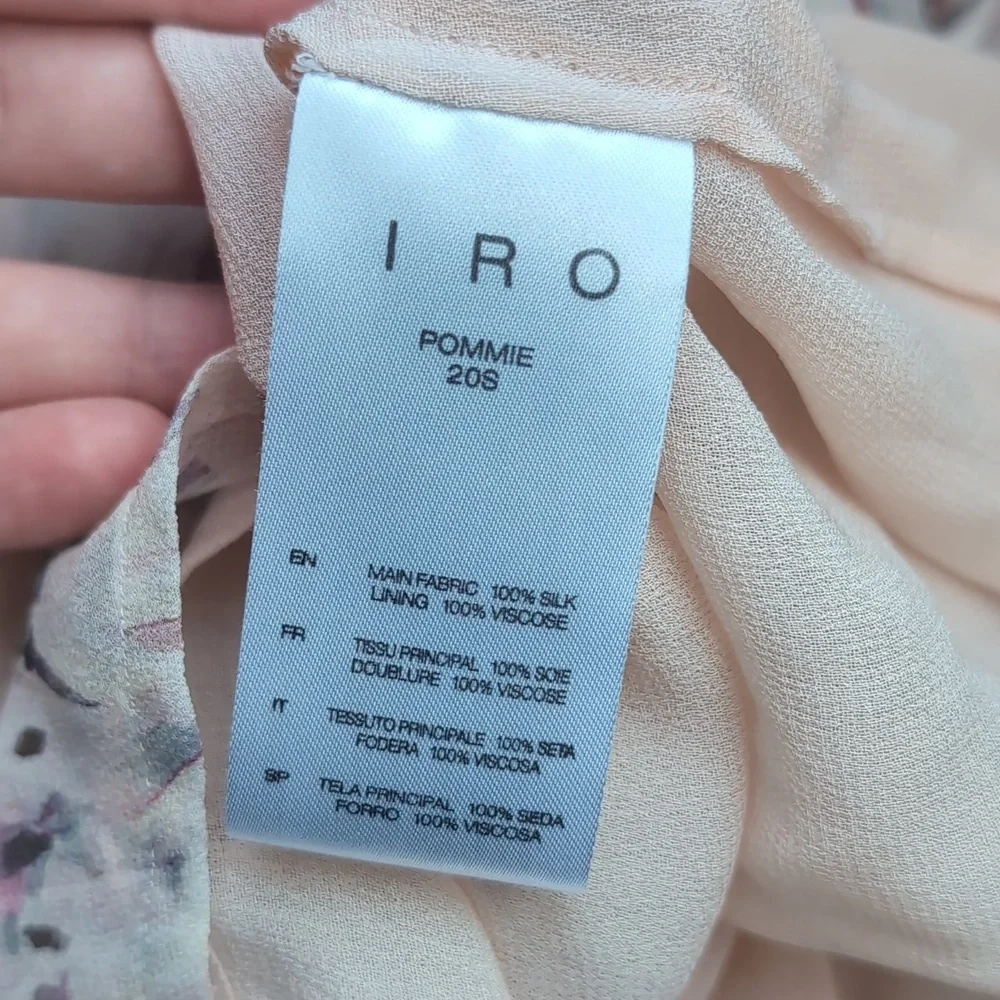 IRO Silk Pommie Dress Sz 38 / US small - Picture 7 of 12